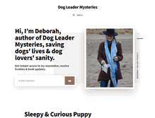 Tablet Screenshot of dogleadermysteries.com